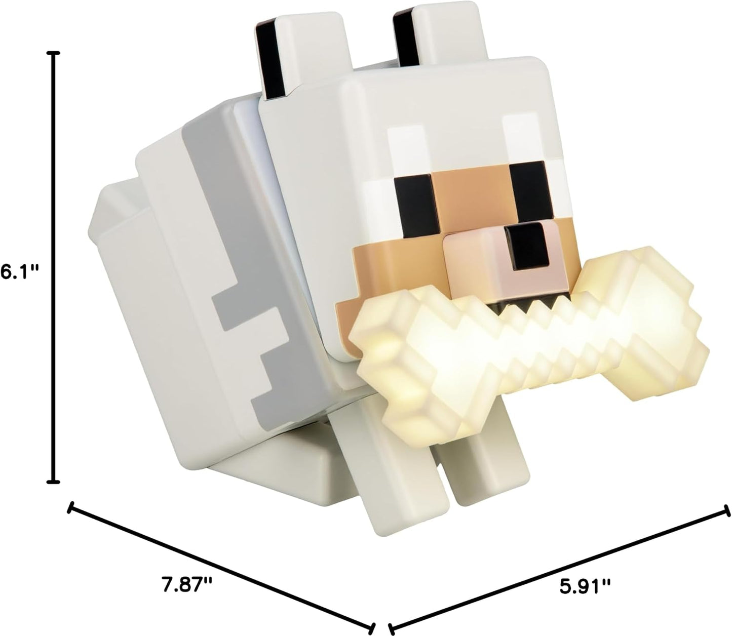 Minecraft Wolf Color-Changing Night Light