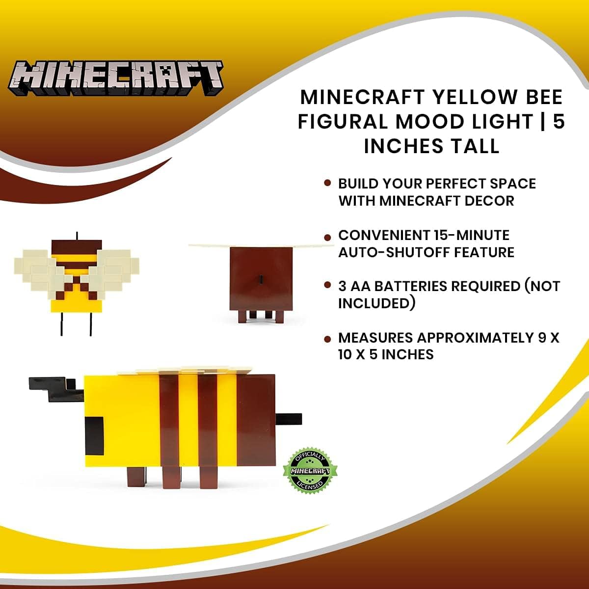 Minecraft Honey Bee Mood Light