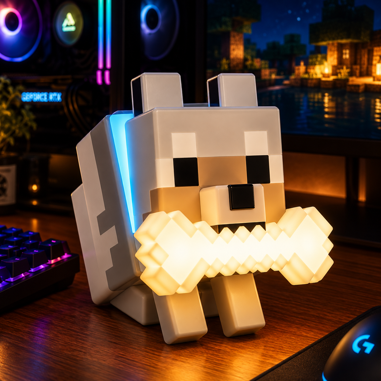 Wolf Lamp