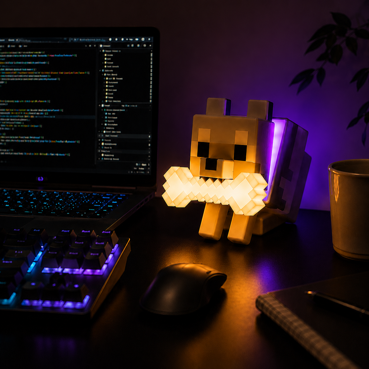 Wolf Lamp