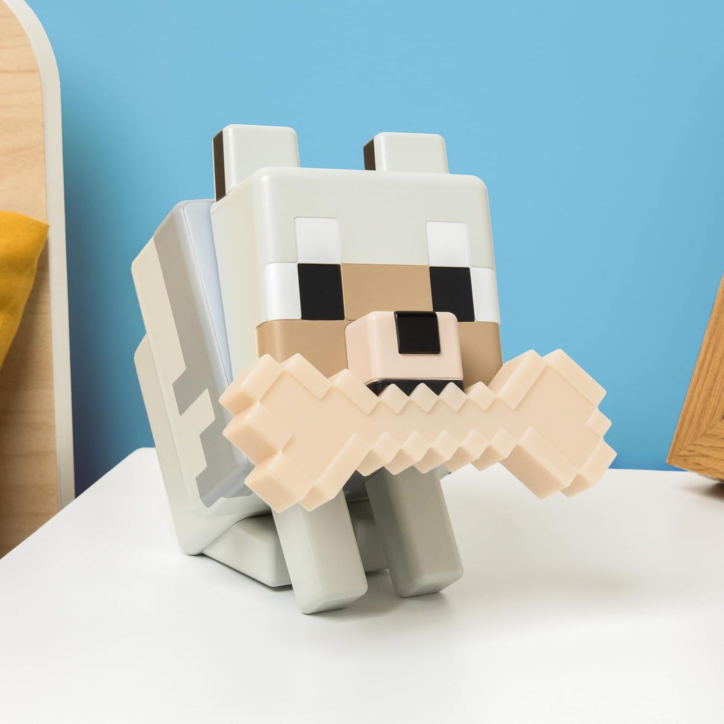 Minecraft Wolf Color-Changing Night Light