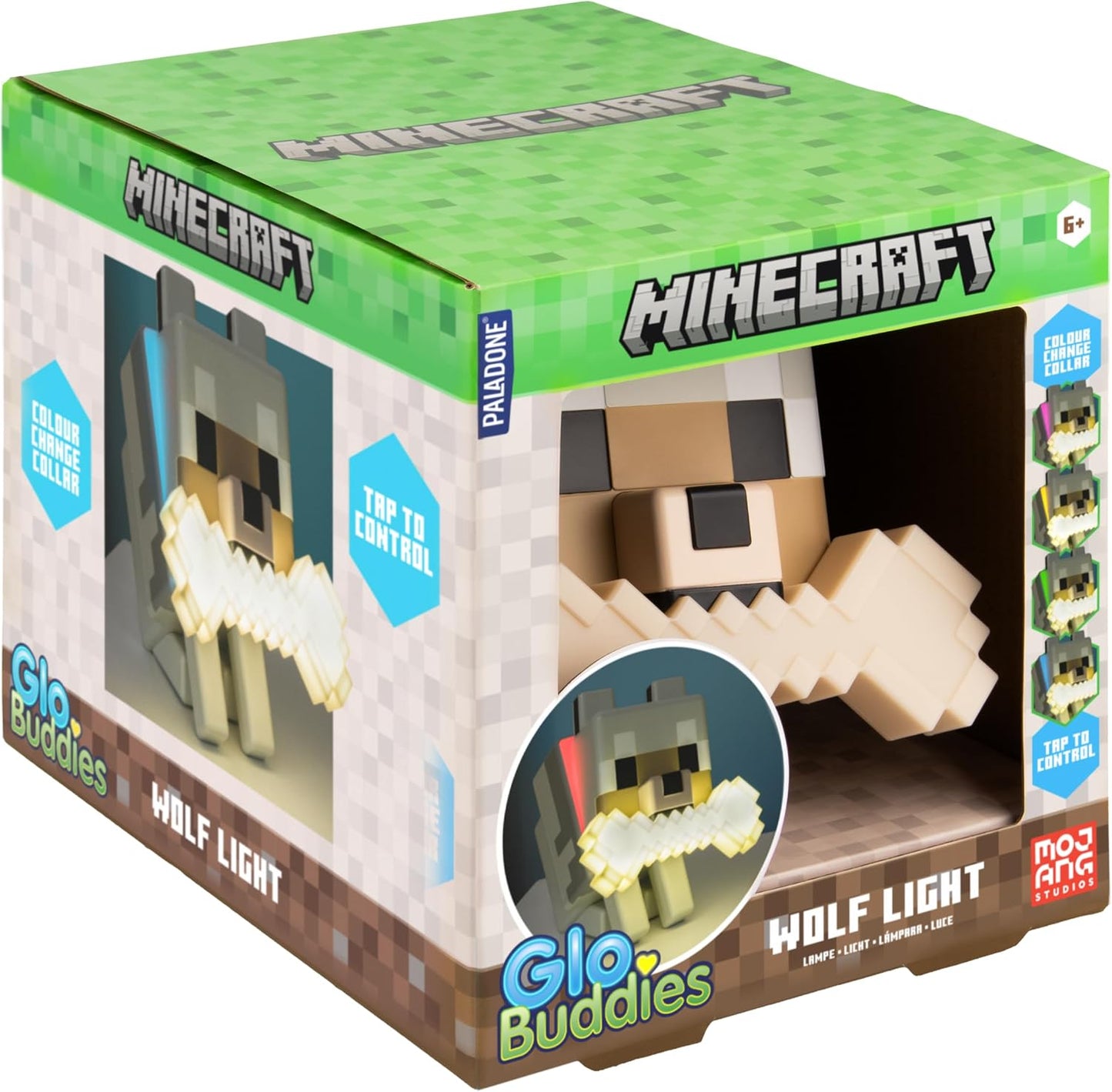 Minecraft Wolf Color-Changing Night Light
