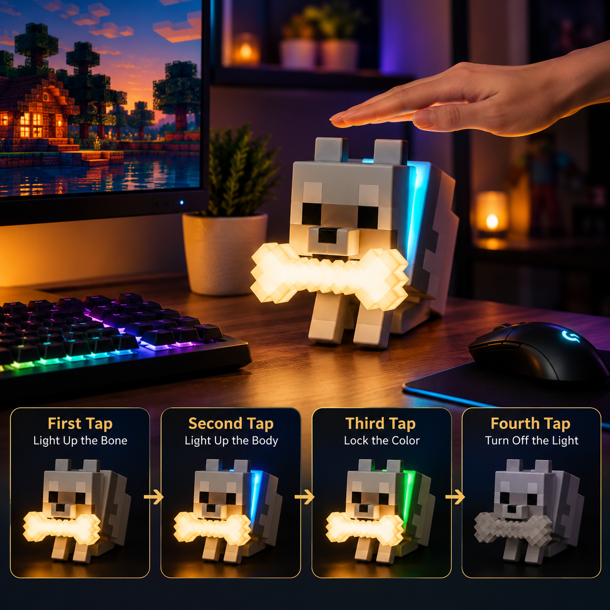 Wolf Lamp